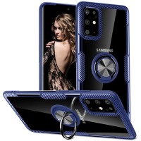 TPU+PC чехол Deen CrystalRing for Magnet (opp) для Samsung Galaxy S20+ Синий (7183)