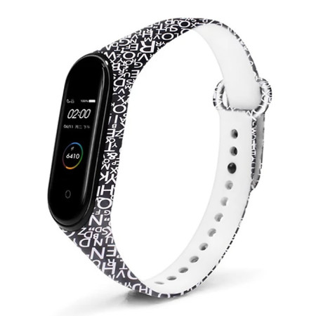 Силиконовый ремешок с рисунком для Xiaomi Mi Band 5 / 6 З малюнком (14142)