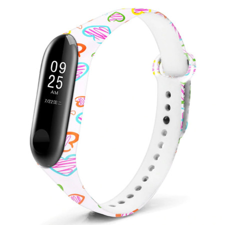 Силиконовый ремешок с рисунком для Xiaomi Mi Band 5 / 6 З малюнком (14165)