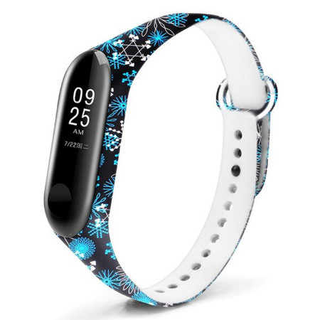 Силиконовый ремешок с рисунком для Xiaomi Mi Band 5 / 6 З малюнком (14169)