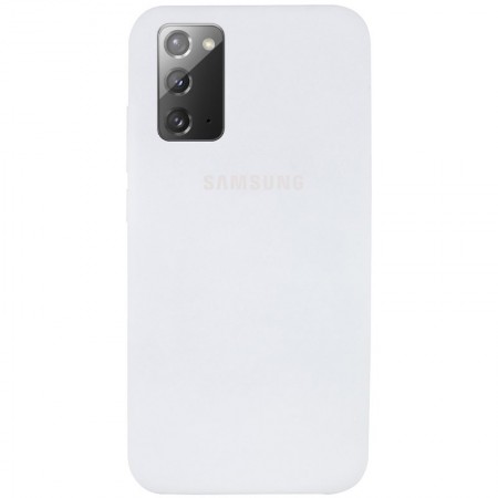 Чехол Silicone Cover Full Protective (AA) для Samsung Galaxy Note 20 Белый (7275)