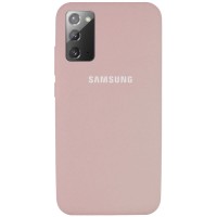 Чехол Silicone Cover Full Protective (AA) для Samsung Galaxy Note 20 Рожевий (7277)