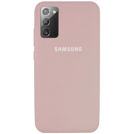 Чехол Silicone Cover Full Protective (AA) для Samsung Galaxy Note 20 Розовый (7277)