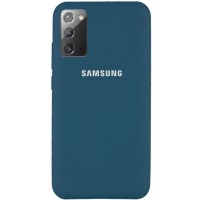 Чехол Silicone Cover Full Protective (AA) для Samsung Galaxy Note 20 Синій (7278)