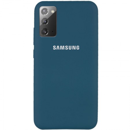 Чехол Silicone Cover Full Protective (AA) для Samsung Galaxy Note 20 Синий (7278)