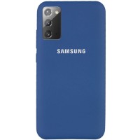 Чехол Silicone Cover Full Protective (AA) для Samsung Galaxy Note 20 Синій (7279)
