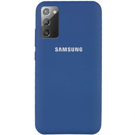 Чехол Silicone Cover Full Protective (AA) для Samsung Galaxy Note 20 Синий (7279)