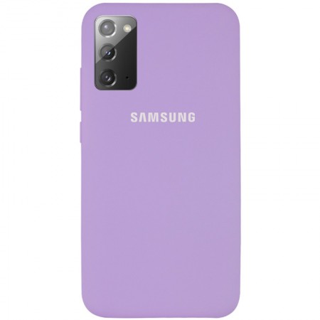 Чехол Silicone Cover Full Protective (AA) для Samsung Galaxy Note 20 Сиреневый (7280)