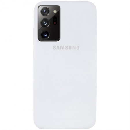 Чехол Silicone Cover Full Protective (AA) для Samsung Galaxy Note 20 Ultra Белый (7330)