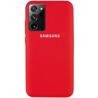 Чехол Silicone Cover Full Protective (AA) для Samsung Galaxy Note 20 Ultra Червоний (7331)