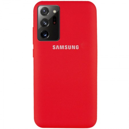 Чехол Silicone Cover Full Protective (AA) для Samsung Galaxy Note 20 Ultra Красный (7331)