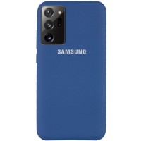 Чехол Silicone Cover Full Protective (AA) для Samsung Galaxy Note 20 Ultra Синій (7334)