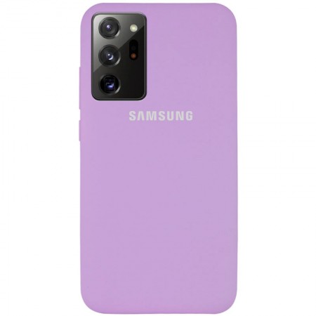 Чехол Silicone Cover Full Protective (AA) для Samsung Galaxy Note 20 Ultra Сиреневый (7335)