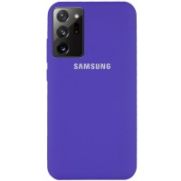 Чехол Silicone Cover Full Protective (AA) для Samsung Galaxy Note 20 Ultra Фіолетовий (7337)