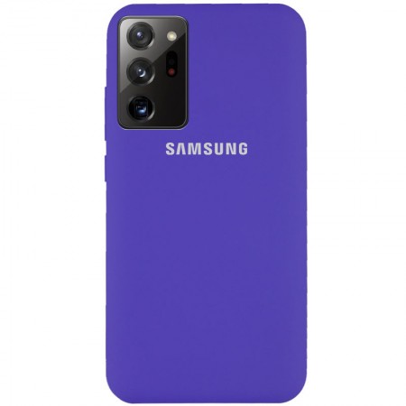 Чехол Silicone Cover Full Protective (AA) для Samsung Galaxy Note 20 Ultra Фиолетовый (7337)