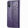 Кожаный чехол (книжка) Art Case с визитницей для Xiaomi Redmi 9A Фиолетовый (7343)