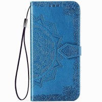 Кожаный чехол (книжка) Art Case с визитницей для Xiaomi Redmi 9C Синий (13178)