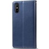 Кожаный чехол книжка GETMAN Gallant (PU) для Xiaomi Redmi 9A Синий (7351)