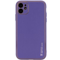 Кожаный чехол Xshield для Apple iPhone 11 (6.1'') Фиолетовый (30560)