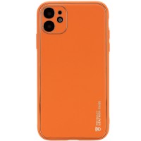 Кожаный чехол Xshield для Apple iPhone 11 (6.1'') Оранжевый (30558)