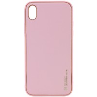 Кожаный чехол Xshield для Apple iPhone X / XS (5.8'') Рожевий (7422)