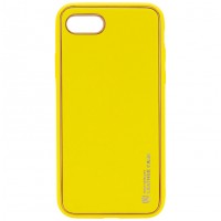 Кожаный чехол Xshield для Apple iPhone 7 / 8 / SE (2020) (4.7'') Жовтий (19626)