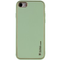 Кожаный чехол Xshield для Apple iPhone 7 / 8 / SE (2020) (4.7'') Зелёный (7417)