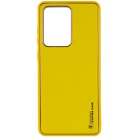 Кожаный чехол Xshield для Samsung Galaxy S20 Ultra Жовтий (7448)