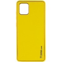 Кожаный чехол Xshield для Samsung Galaxy Note 10 Lite (A81) Жовтий (19646)