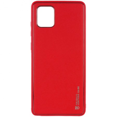Кожаный чехол Xshield для Samsung Galaxy Note 10 Lite (A81) Красный (19648)