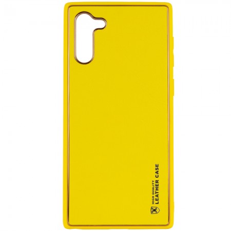 Кожаный чехол Xshield для Samsung Galaxy Note 10 Жовтий (7430)