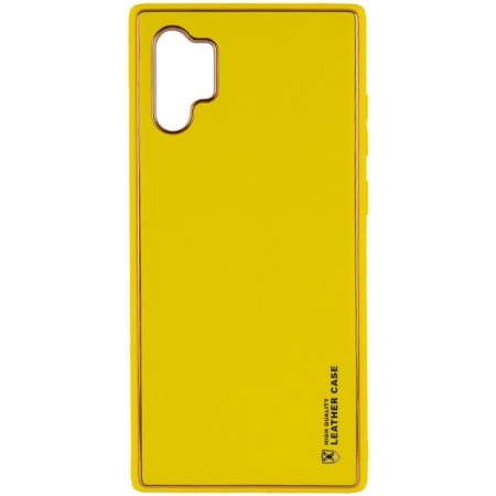 Кожаный чехол Xshield для Samsung Galaxy Note 10 Plus Жовтий (7435)