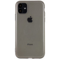 Матовый полупрозрачный TPU чехол с защитой камеры для Apple iPhone 11 (6.1'') Чорний (7480)