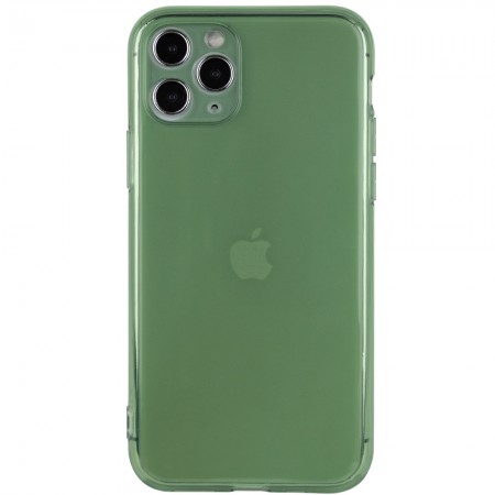 Матовый полупрозрачный TPU чехол с защитой камеры для Apple iPhone 11 Pro Max (6.5'') Зелёный (7487)