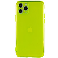 Матовый полупрозрачный TPU чехол с защитой камеры для Apple iPhone 11 Pro Max (6.5'') Зелений (7488)