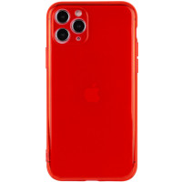 Матовый полупрозрачный TPU чехол с защитой камеры для Apple iPhone 11 Pro Max (6.5'') Червоний (7489)