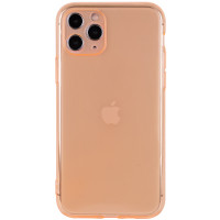 Матовый полупрозрачный TPU чехол с защитой камеры для Apple iPhone 11 Pro Max (6.5'') Помаранчевий (7490)