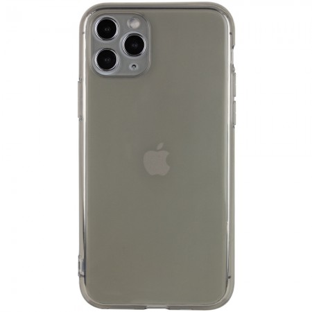 Матовый полупрозрачный TPU чехол с защитой камеры для Apple iPhone 11 Pro Max (6.5'') Черный (7492)