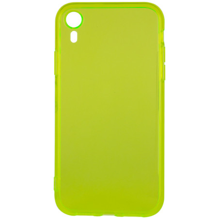 Матовый полупрозрачный TPU чехол с защитой камеры для Apple iPhone XR (6.1'') Зелений (7494)