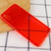 Матовый полупрозрачный TPU чехол с защитой камеры для Apple iPhone XS Max (6.5'') Красный (7504)