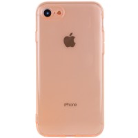 Матовый полупрозрачный TPU чехол с защитой камеры для Apple iPhone 7 / 8 / SE (2020) (4.7'') Оранжевый (12586)