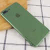 Матовый полупрозрачный TPU чехол с защитой камеры для Apple iPhone 7 plus / 8 plus (5.5'') Зелёный (7500)