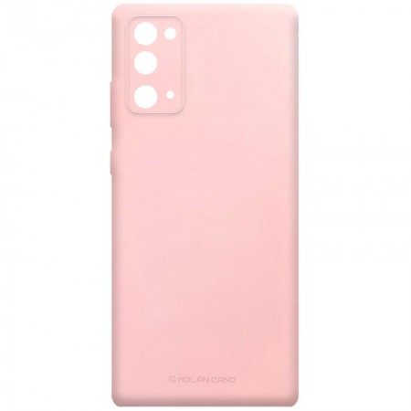 TPU чехол Molan Cano Smooth для Samsung Galaxy Note 20 Рожевий (7519)