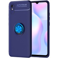 TPU чехол Deen ColorRing под магнитный держатель (opp) для Xiaomi Redmi 9A Синій (7531)