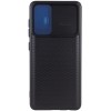 Чехол Camshield Black TPU со шторкой защищающей камеру для Samsung Galaxy A41 Черный (7598)