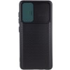Чехол Camshield Black TPU со шторкой защищающей камеру для Samsung Galaxy A41 Чорний (7600)