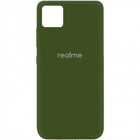 Чехол Silicone Cover My Color Full Protective (A) для Realme C11 Зелёный (16235)