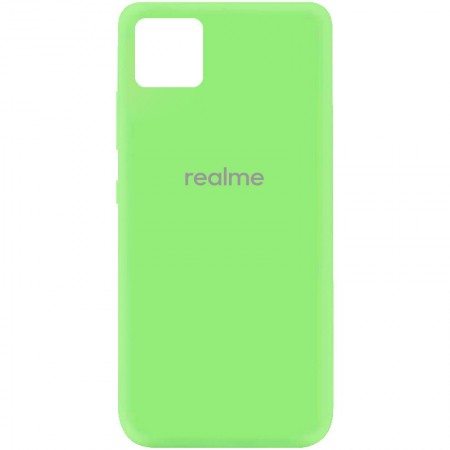 Чехол Silicone Cover My Color Full Protective (A) для Realme C11 Зелёный (7607)