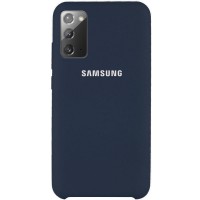 Чехол Silicone Cover (AAA) для Samsung Galaxy Note 20 Синій (7628)