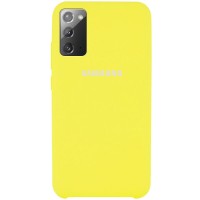 Чехол Silicone Cover (AAA) для Samsung Galaxy Note 20 Жовтий (7621)